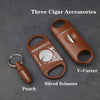 Guba Cigar Cutter 3 Cigar Set Pocket  V-Cut Sharp Stainless Steel Cigar Scissors Guillotine Punch Knife Cigar Accessories Tool