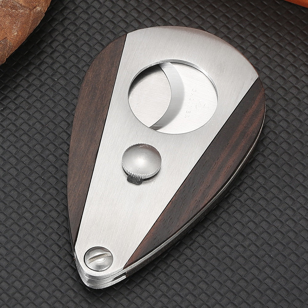 GALINER Stainless Steel Cigar Cutter Sharp Cigar Guillotine Scissors Portable Dual Blades Tobacco Cutting Sigaar Cutter