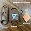 Guba Cigar Cutter 3 Cigar Set Pocket  V-Cut Sharp Stainless Steel Cigar Scissors Guillotine Punch Knife Cigar Accessories Tool