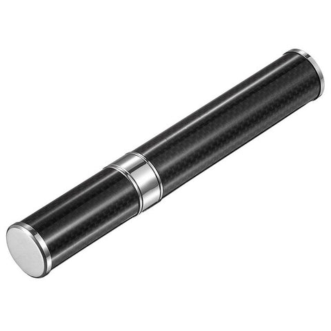 Mini Humidor Black Charuto Carbon Fiber Cigar Tube