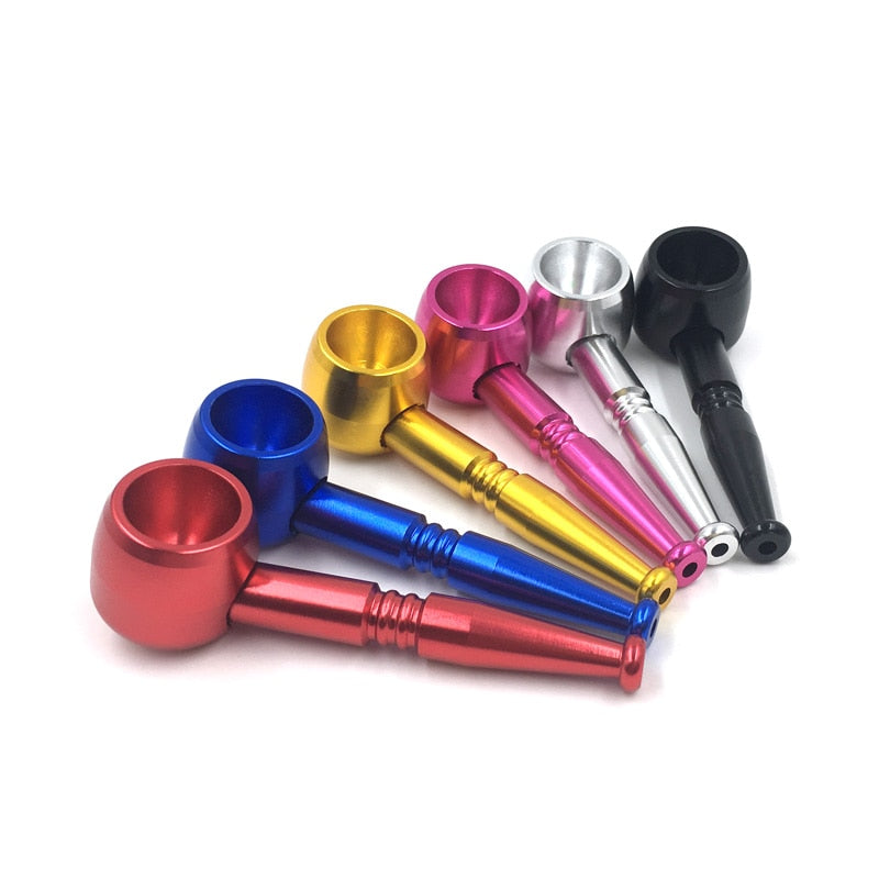 Aluminum Alloy Portable Creative Smoking  Wide Head Pipe