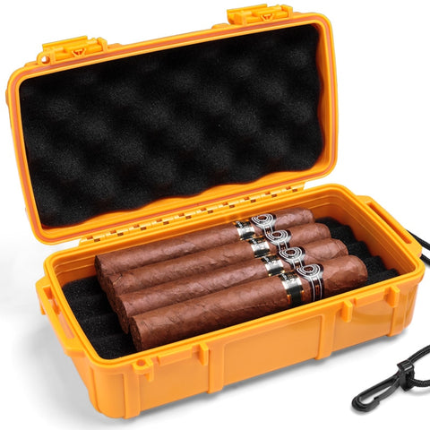 Portable Waterproof Travel Cigar Case Box Built in Humidor