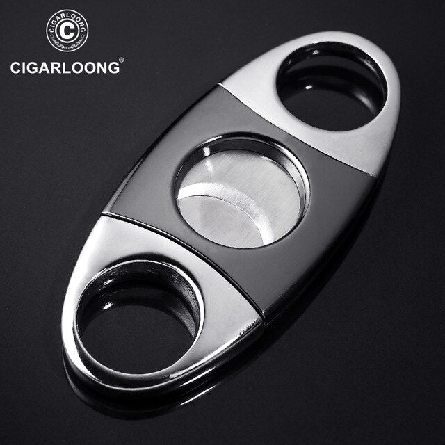 Stainless Steel Double-Edge Thickening Cigar Scissors Cigar Cutter