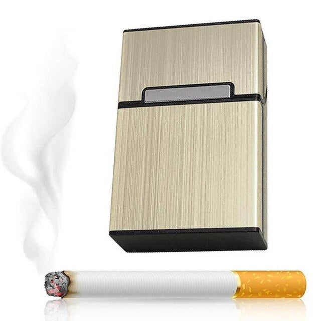 Fashion Men Creative Aluminum Smoking Cigarette Case